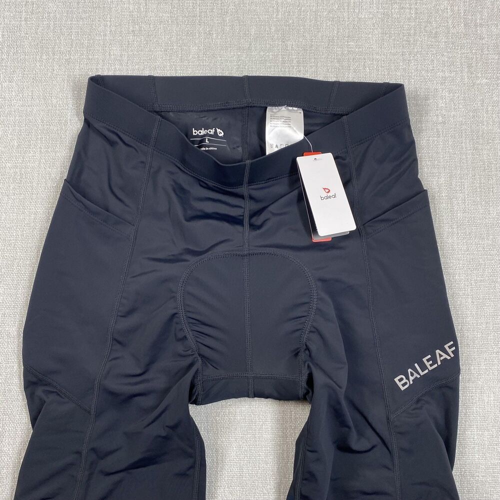 Baleaf Cycling Shorts Womens Large Black Padded Compression UPF 50+ Chamois Bike - Picture 2 of 12